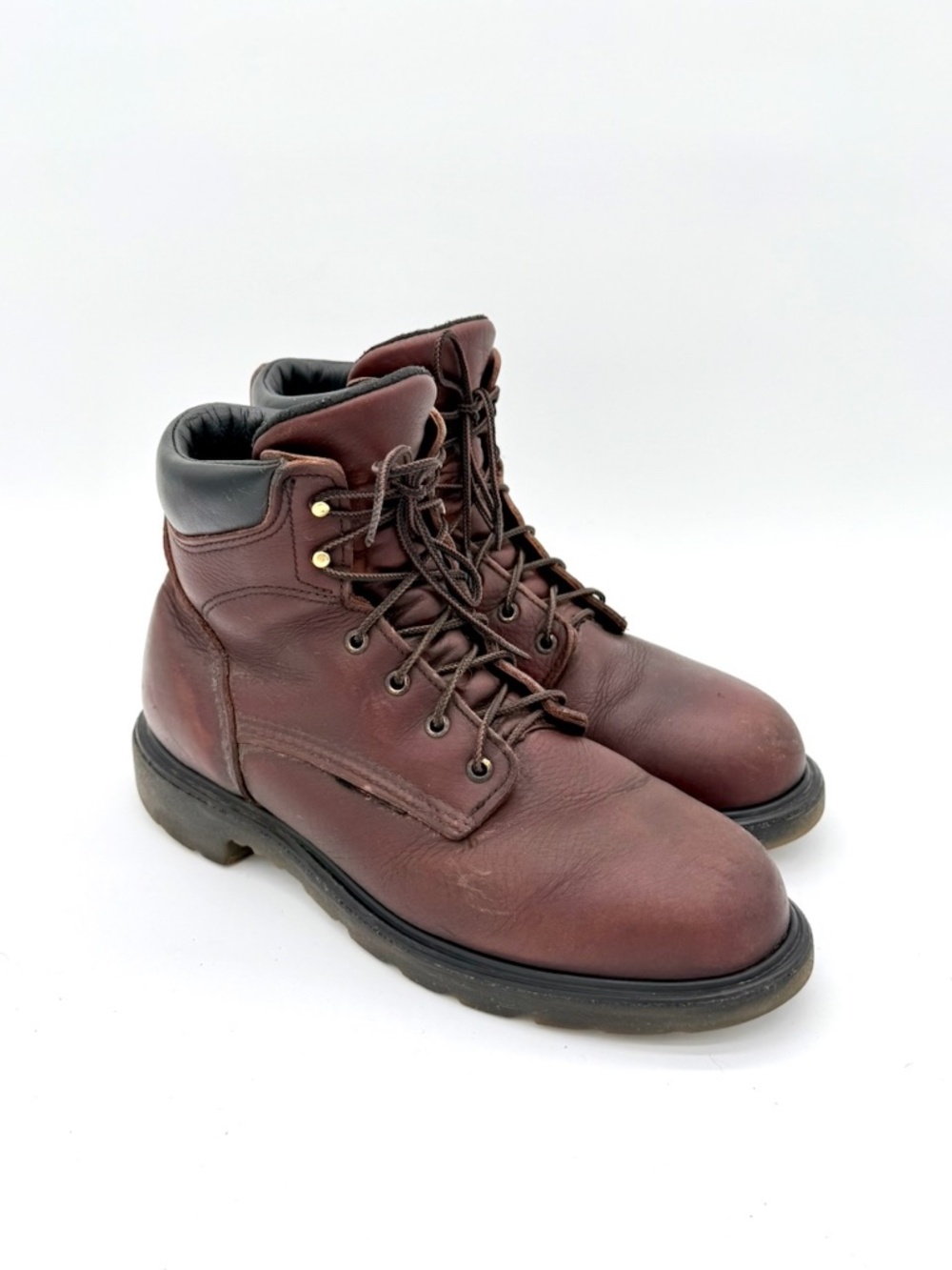 Red Wing 606 Boots Mens 11 D SuperSole 2.0 Brown Leather 6 Inch Work Made In USA